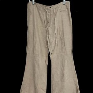 Linen drawstring pants